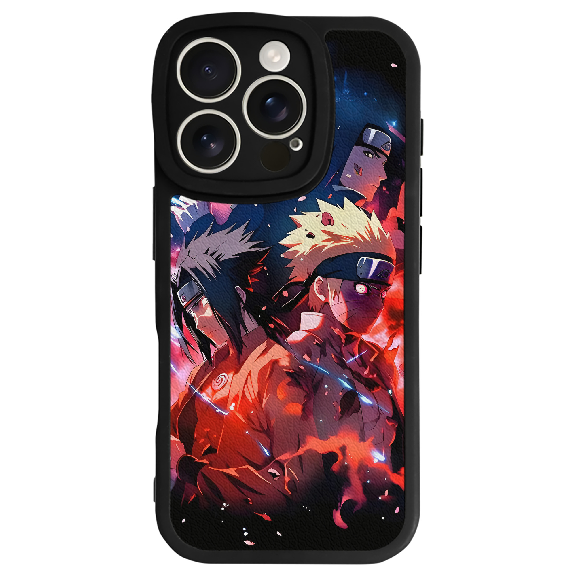 （画像用） NARUTO -ナルト- NARUTO -ナルト- 疾風伝 【iPhone 16シリーズ対応】シリコンスマホケース（レザー調） 材質：シリコン